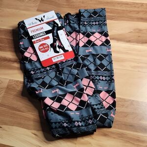💥Brand New!💥 White Mark Women's Christmas Plaid Leggings - SIZE OSFA